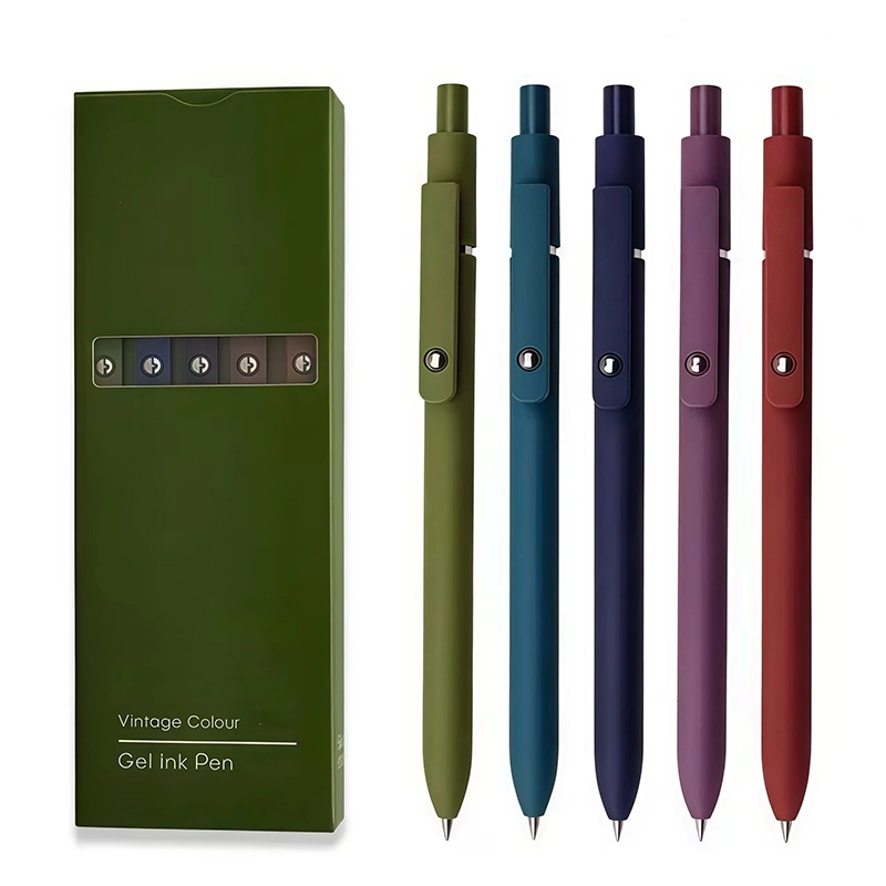 Coloured Gel Set - 5 Pcs/Set Morandi Colour Gel Pens