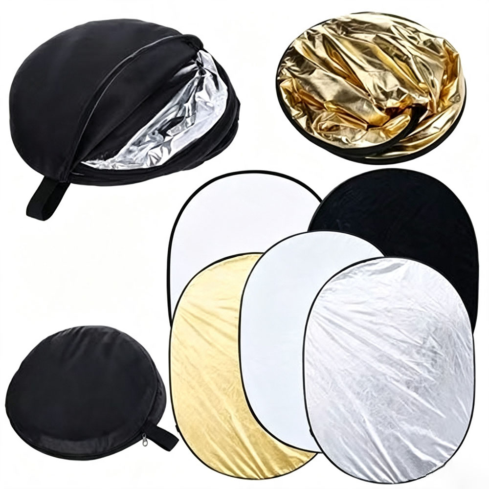 Photography Lighting Reflectors - Portable 5 in 1 Collapsible Photography