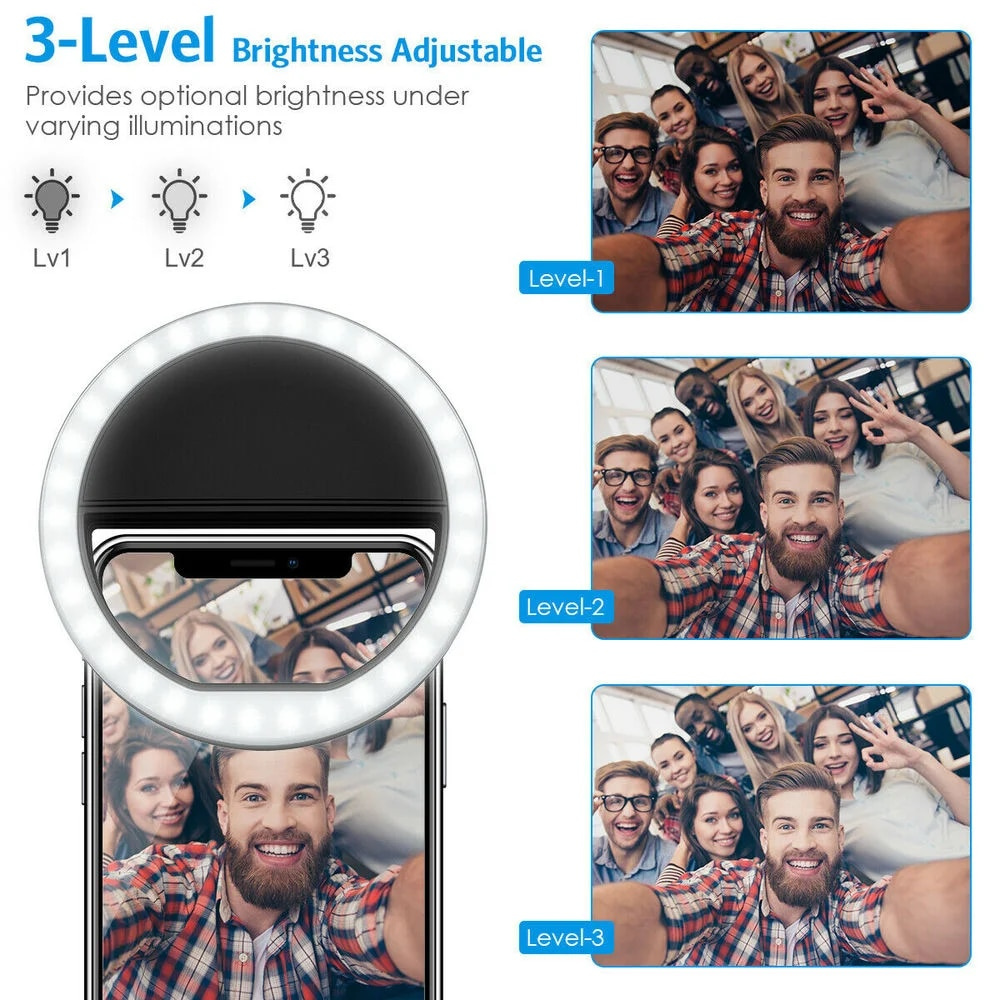 LED Selfie Fill Light USB Char - Photography With Lighting recension och pris