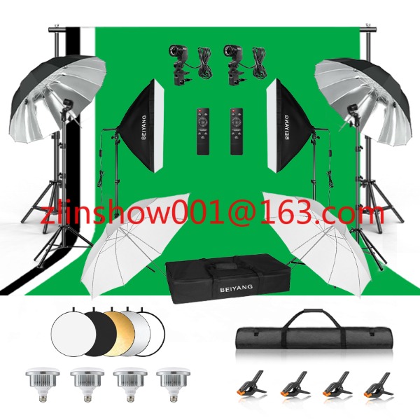 Photo Studio Equipment 2.6*3m/ - Photography Umbrella Lighting Kit recension och pris