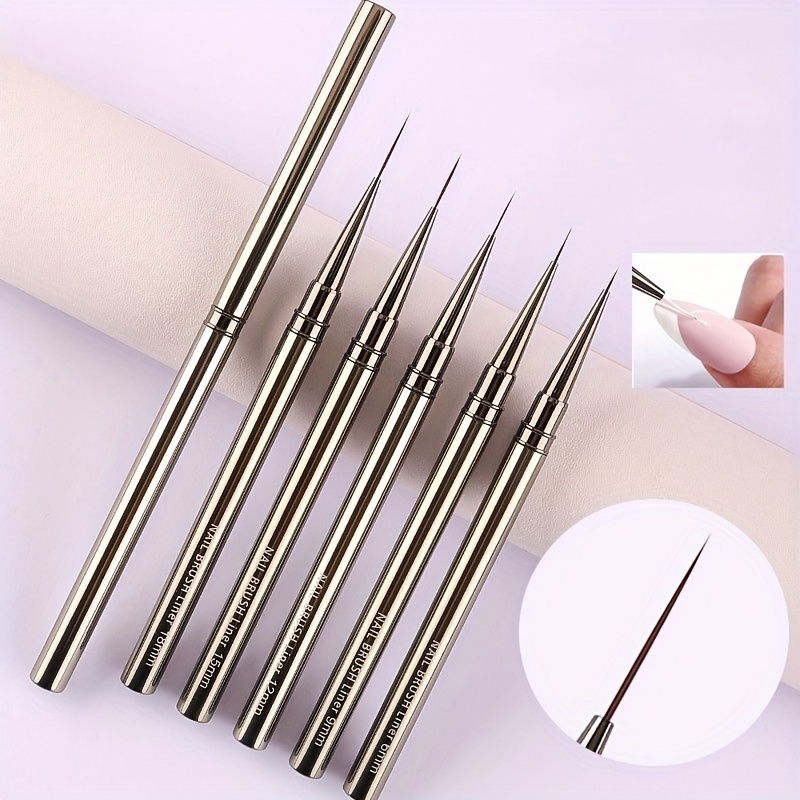 5PCS Nail Art Liner Brushes Ha - Coloured Gel Set recension och pris