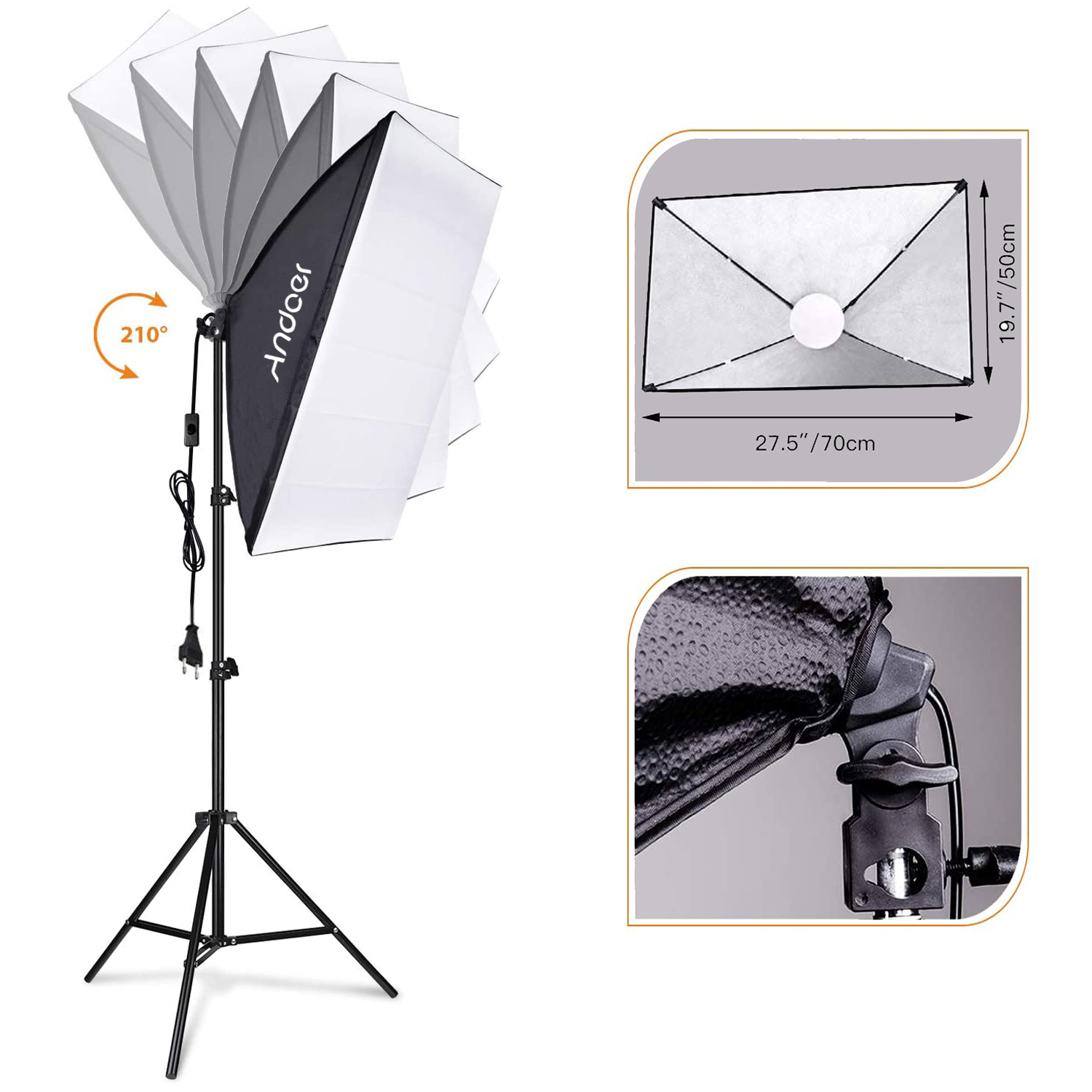 Andoer Softbox Lighting Set St - Photography Umbrella Lighting Kit recension och pris